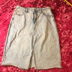 Ava and Viv Denim Midi Skirt